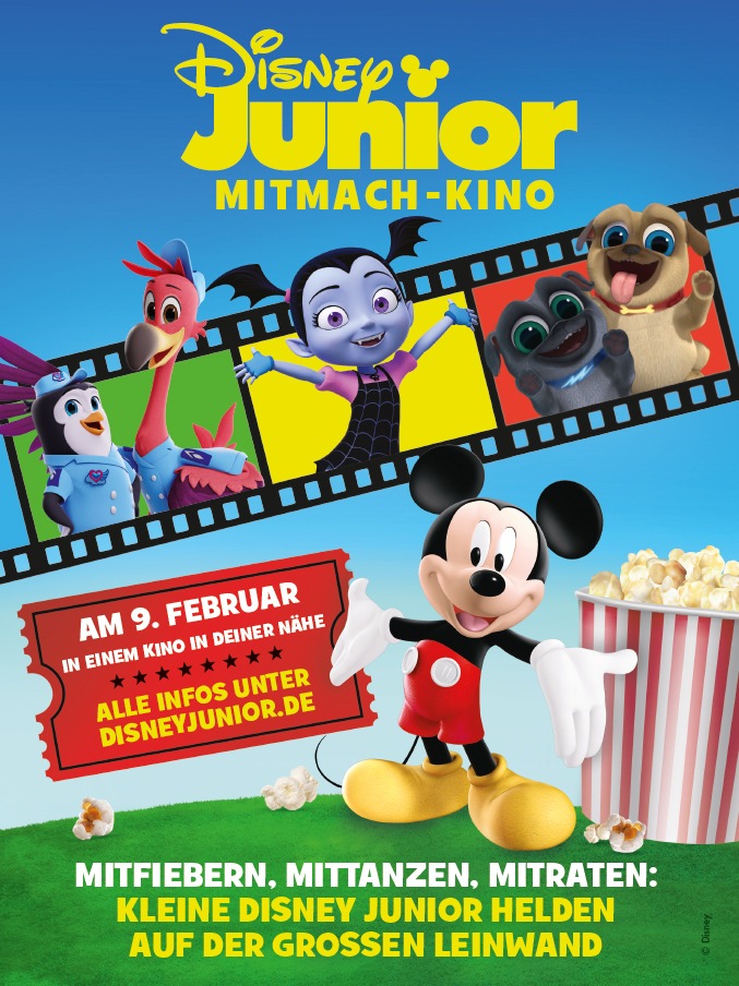 Kleine Helden auf der großen Leinwand! Das Disney Junior Mitmach-Kino - Am 9. Februar 2020 in Deutschland, Österreich und der Schweiz