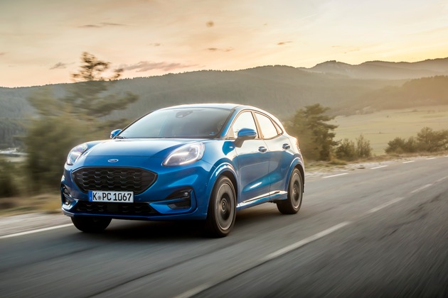 Der neue Ford Puma: Ein Crossover SUV mit attraktivem Design und moderner EcoBoost Hybrid-Technologie