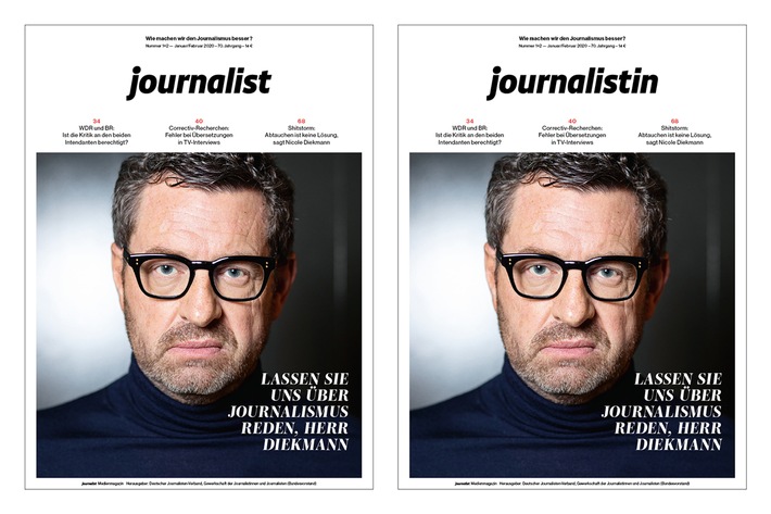 Neustart: Chefredakteur Matthias Daniel übernimmt das Medienmagazin journalist und startet mit einem Relaunch / Auf dem Cover stehen künftig journalistin und journalist