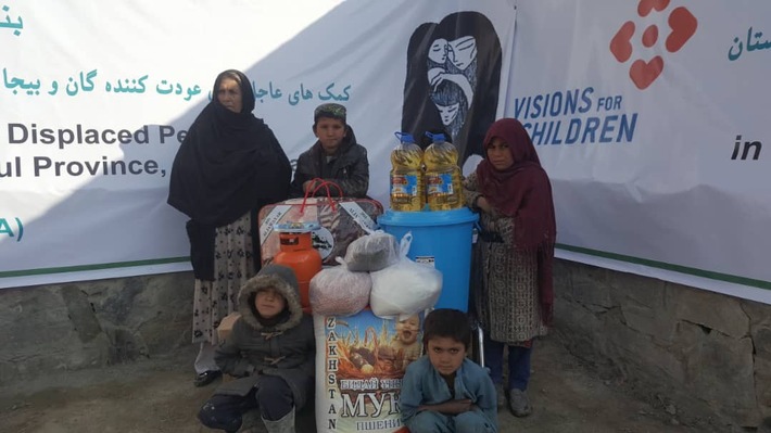 Winterhilfe für 540 notleidende Familien – Nothilfeaktion im Flüchtlingscamp Pul-E-Sheena in Kabul, Afghanistan im Februar 2020 erfolgreich abgeschlossen