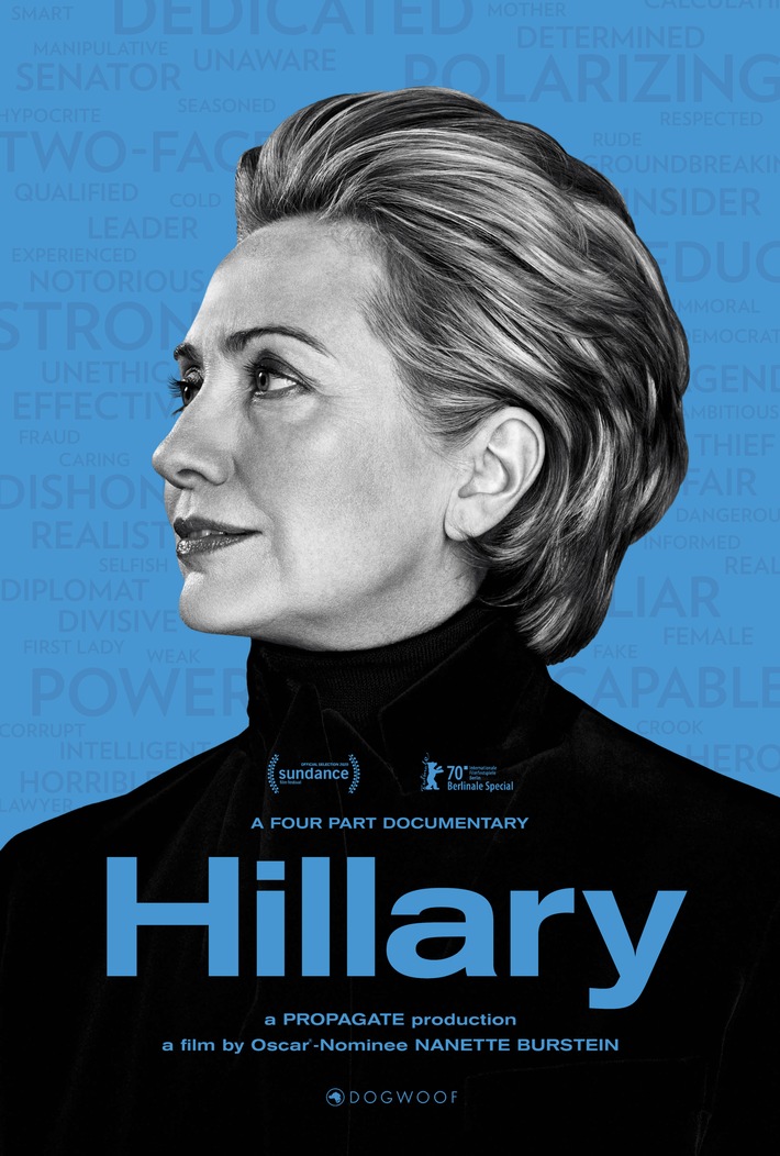 Nur zwei Tage nach U.S.-Premiere: Sky zeigt die weltweit beachtete Doku "Hillary" über Hillary Clinton ab 8. März exklusiv auf Sky Atlantic HD und auch auf Abruf