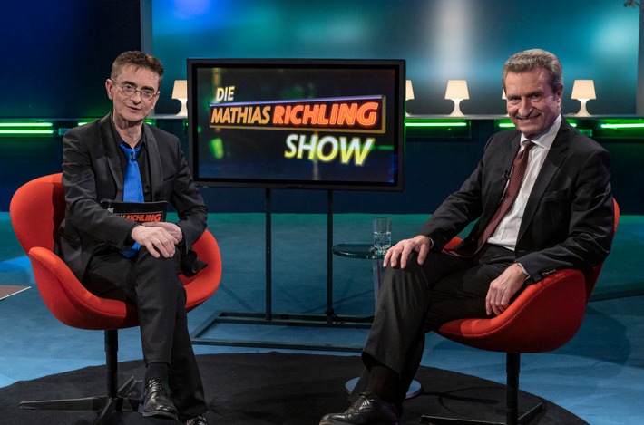 Günther Oettinger persönlich in Mathias Richling Show: „Thüringen ist ein Granatenfehler“ / SWR Fernsehen