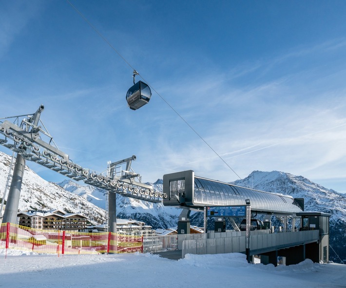 4-Sterne-Skihotel Edelweiss in Hochsölden mit neuer Rotkogelbahn nun perfekt an das Skigebiet um das Giggijoch angebunden