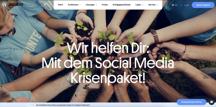 Swat.io: Kostenloser Zugang zu Social Media Management Tool für NGOs und soziale Vereine