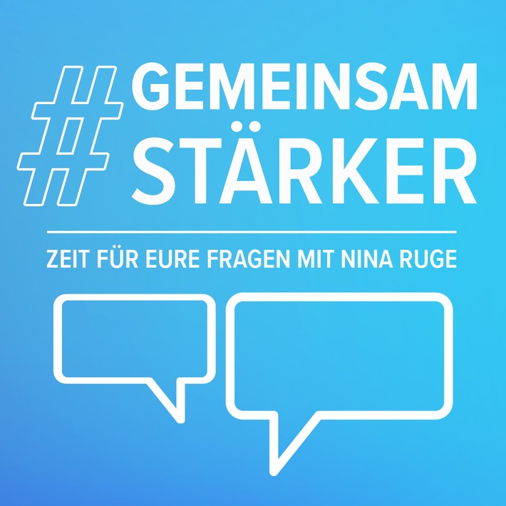 #GemeinsamStärker: Online-Forum mit Nina Ruge nimmt sich Zeit für die großen und kleinen Fragen im neuen Alltag