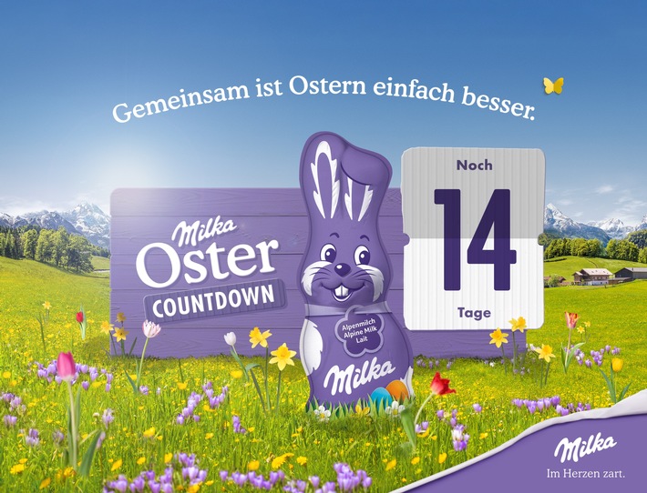 Vorbereitung aufs Fest: Milka startet Oster-Countdown / Tipps und Anleitungen verschönern die Zeit bis zu den Feiertagen