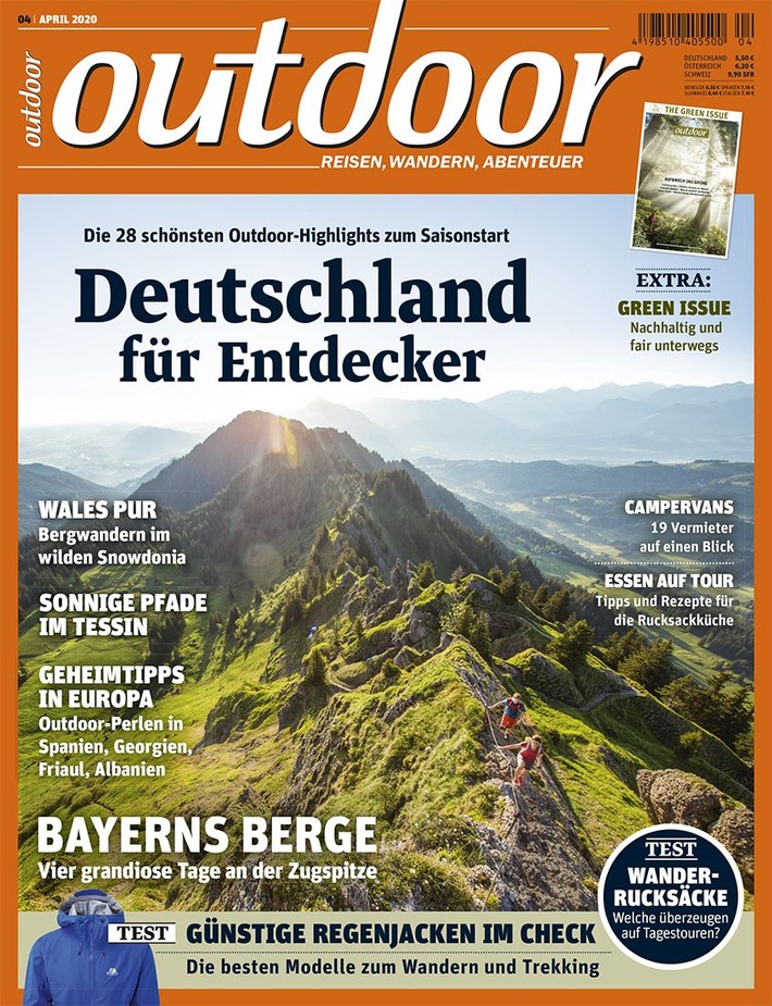 OUTDOOR bietet 76-Seiten-Extra zum Thema Nachhaltigkeit