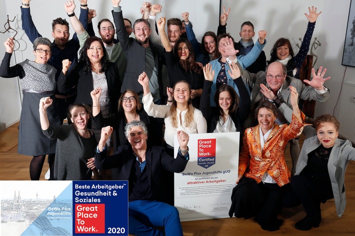 Die BeWo Plus Jugendhilfe aus Köln ist der Gewinner im Wettbewerb Beste Arbeitgeber Deutschlands in der Branche Gesundheit & Soziales 2020 in der Größenklasse bis 49 Mitarbeitende