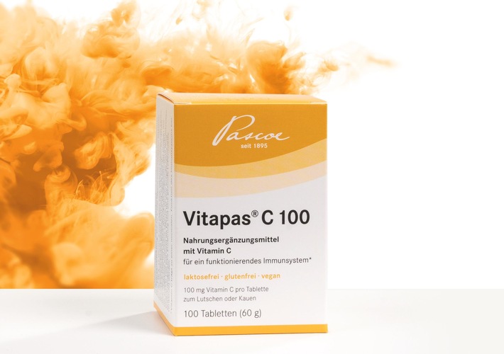 NEU von Pascoe Vital: Vitapas® C 100 – Die Extraportion Vitamin C für unterwegs