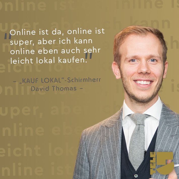 „Online ist da, online ist super, aber ich kann online eben auch sehr leicht lokal kaufen“ / KAUF LOKAL-Schirmherr David Thomas ist zu Gast und stellt ein Münchner Projekt vor, das von Herzen kommt.