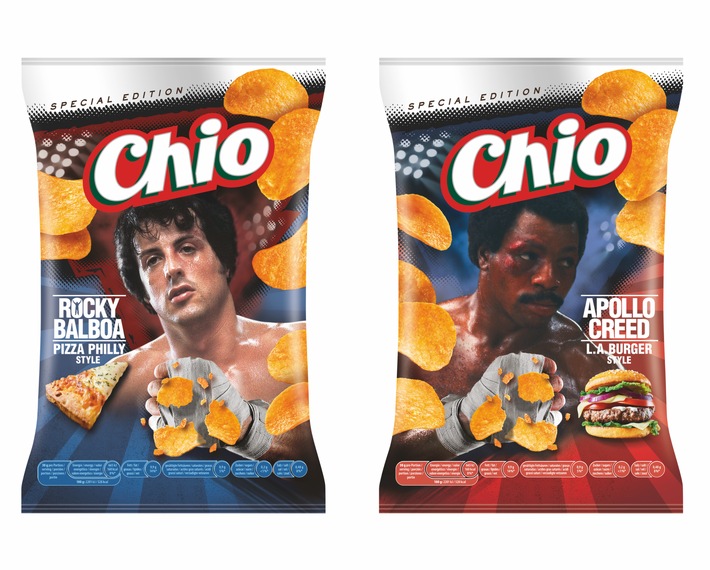 Die neue Chio Chips Limited Edition Rocky Balboa & Apollo Creed