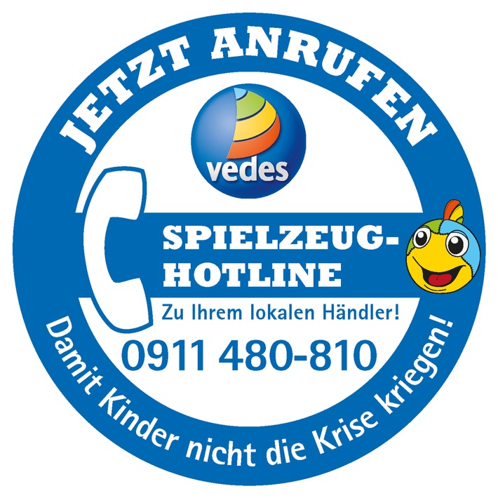 VEDES Spielzeug-Hotline - die Nummer für ganz Deutschland