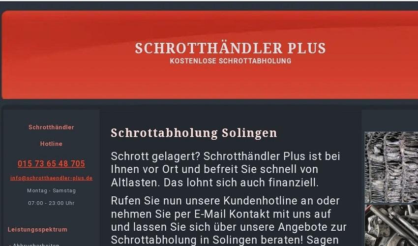 Professionellen Schrottabholung Solingen Schnell Und Zuverlässig!