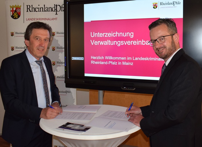 Gemeinsame Pressemitteilung der Financial Intelligence Unit, des Landeskriminalamtes Rheinland-Pfalz und des Hessischen Landeskriminalamtes – Behörden unterzeichnen gemeinsame Kooperationsvereinbarung