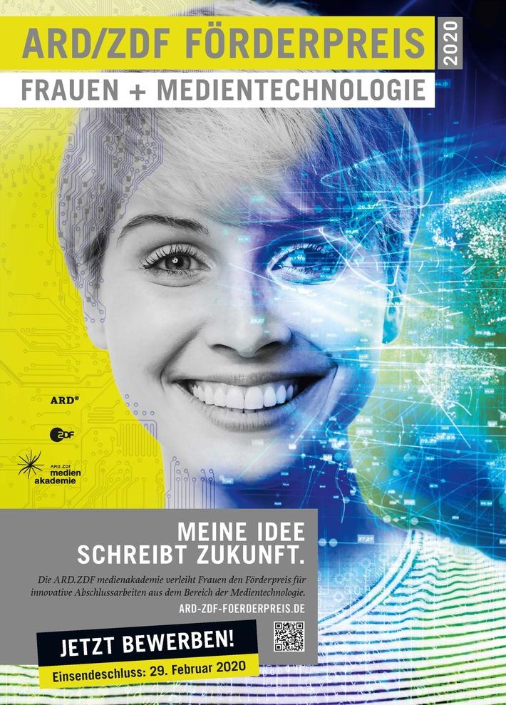 Im Rampenlicht: Aktuelle Wissenschaftstrends von Frauen/Zehn Nominierte für den ARD/ZDF Förderpreis "Frauen + Medientechnologie" 2020 stehen fest