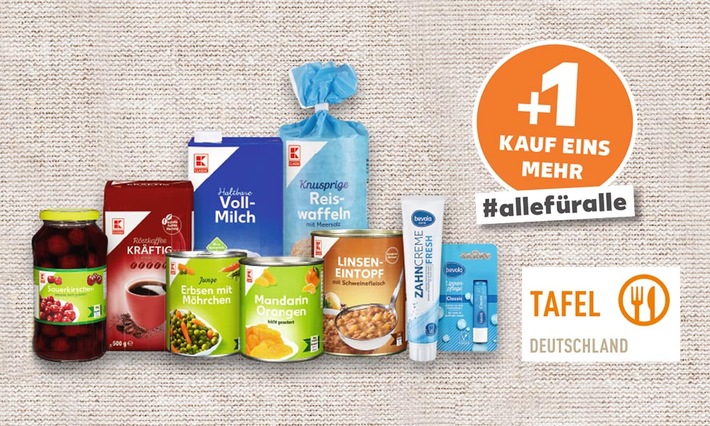 „Die Tafeln brauchen unsere Unterstützung jetzt mehr denn je“ / Bundesweite Hilfsaktion „Kauf-eins-mehr“ bei Kaufland