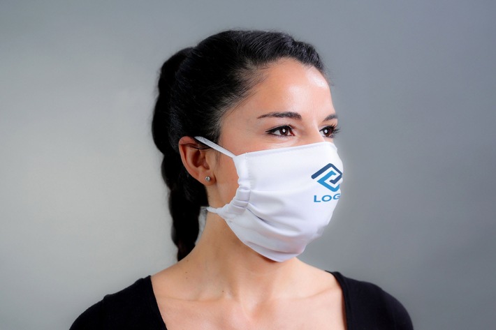 Gesichtsmasken individuell bedrucken / Im Onlineshop sind auch Sicherheitsprodukte verfügbar