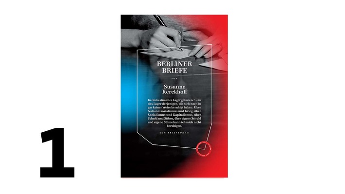 Platz 1 der SWR Bestenliste Juli und August: "Berliner Briefe" / Briefroman von Susanne Kerckhoff