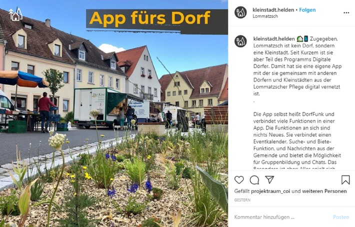 GroÃe Ideen fÃ¼r kleine Orte - im MDR-Instagram-Format "Kleinstadthelden"
