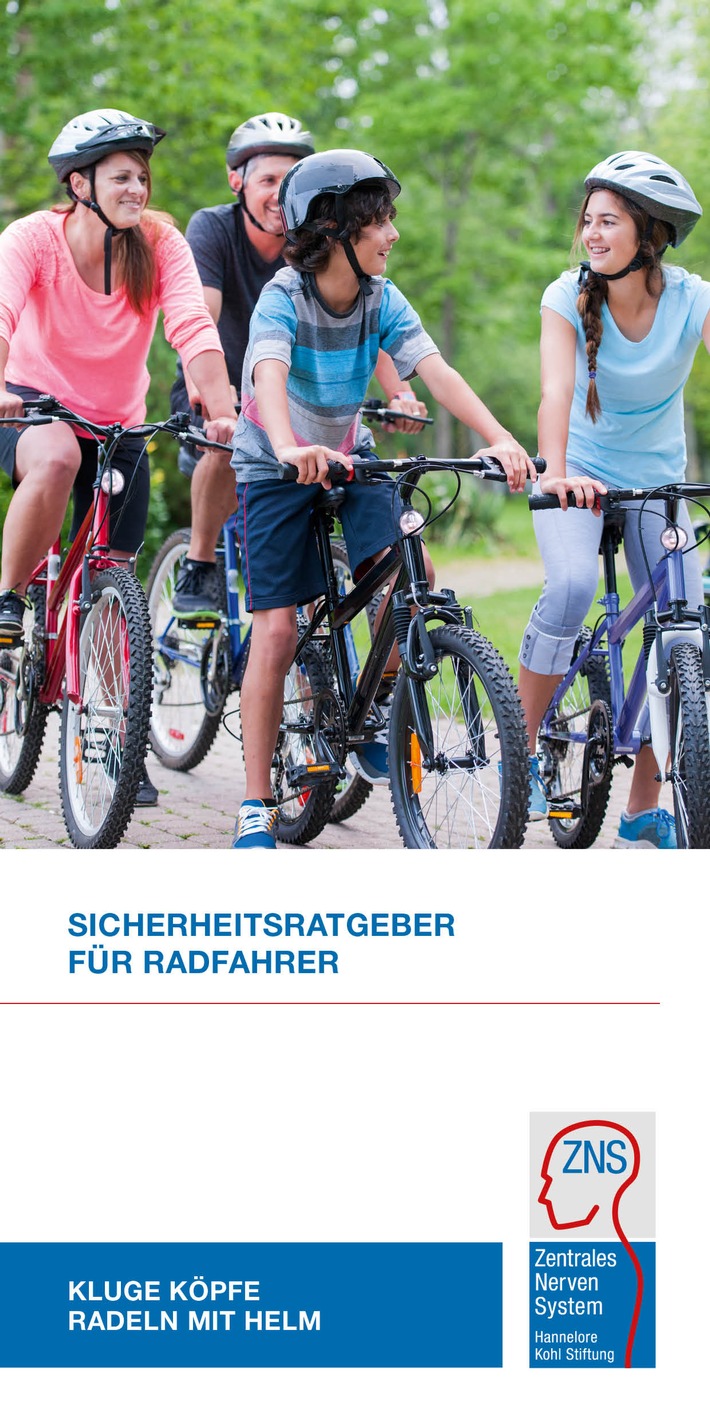 Sicherheit auf zwei Rädern / Zum Tag der Verkehrssicherheit: ZNS - Hannelore Kohl Stiftung veröffentlicht überarbeitete Radfahr-Broschüre