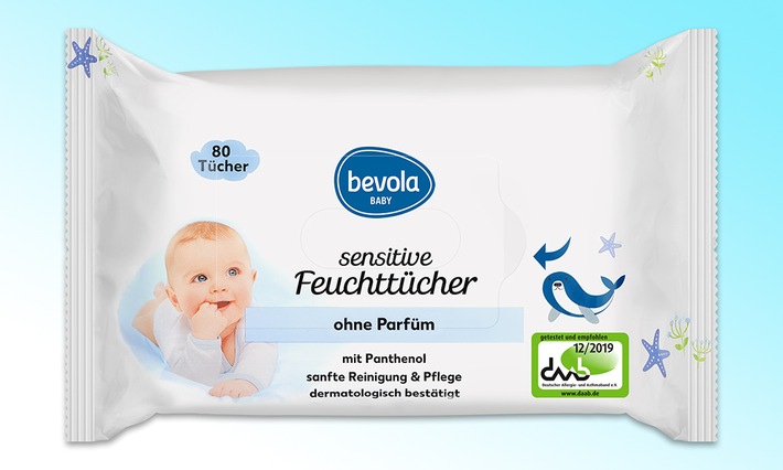 Öko-Test bewertet bevola sensitive Baby-Feuchttücher von Kaufland mit „sehr gut“