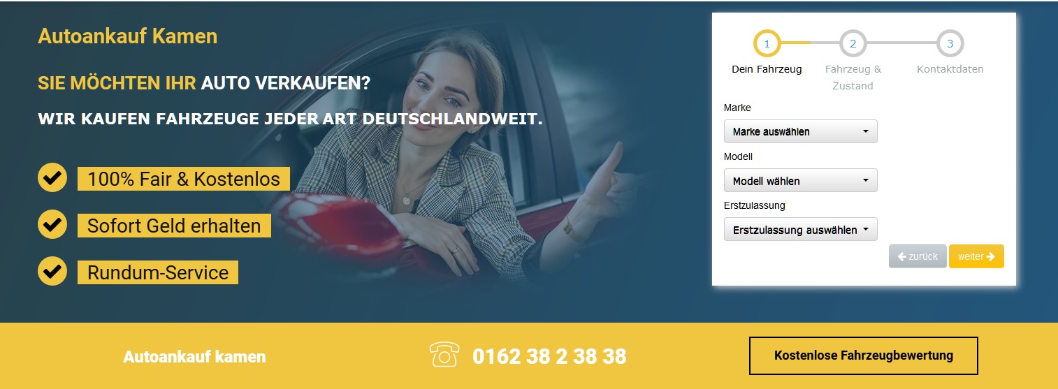 Mit Autoankauf Kamen: Autoverkaufen leicht gemacht