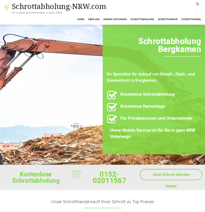 Der Schrottabholung Bergkamen ermöglicht eine professionelle und unkomplizierte Schrottentsorgung