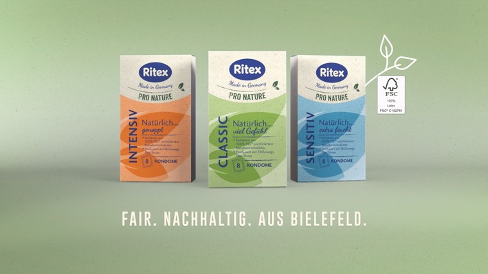 Ritex liebt es natürlich / Bielefelder Kondomhersteller wirbt mit innovativem Produktkonzept erstmals im TV