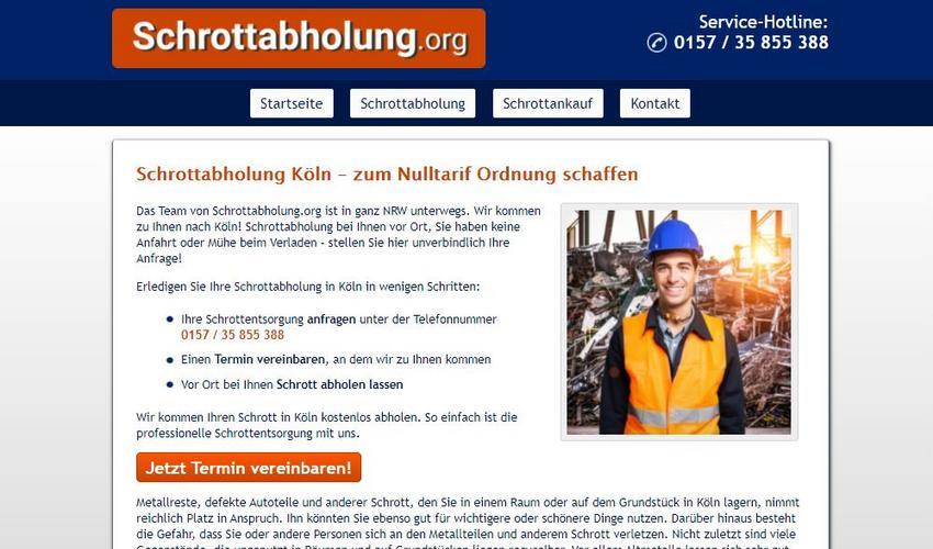 Die Schrottabholung in Köln ist tätig in einem der ältesten Berufe der Menschheit