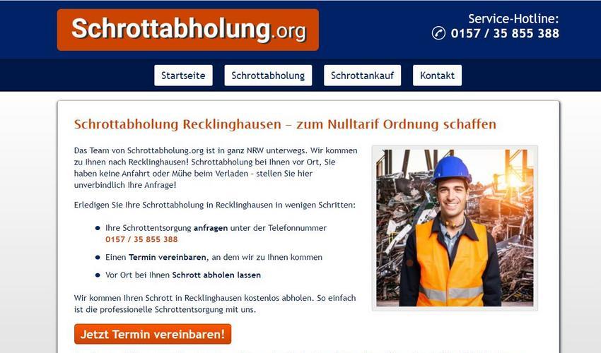 Schrottabholung Recklinghausen – die Alternative zum Sperrmülltermin