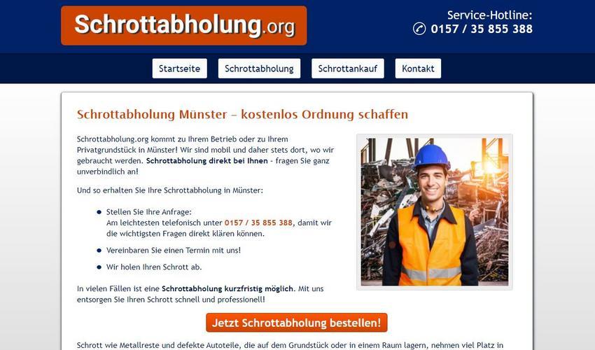 Schrott entsorgen in Münster – Abholen ist am einfachsten