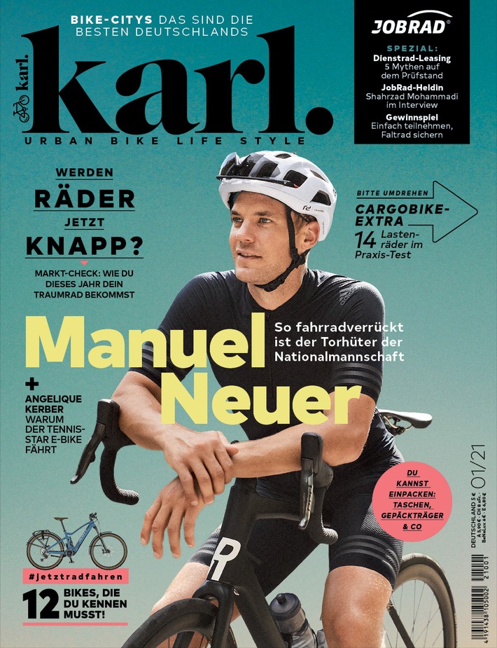 Gefühl von Freiheit: Manuel Neuer und Angelique Kerber schwärmen im Magazin Karl vom Radfahren
