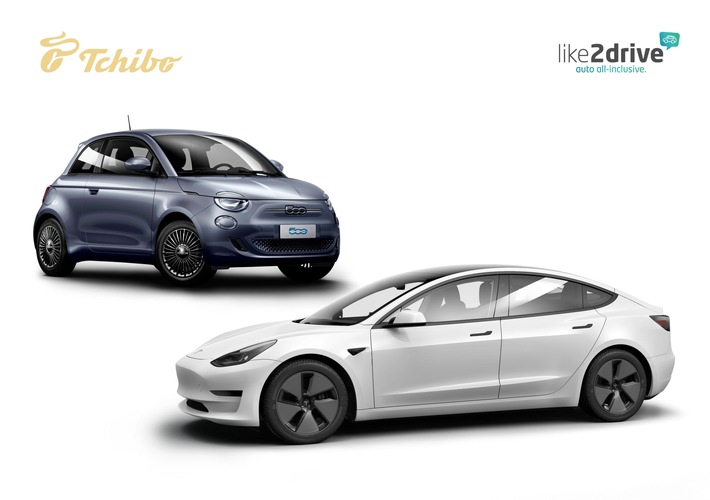 Tesla Model 3 und Fiat 500E ICON: Elektro-Auto-Abo bei Tchibo ab 289 Euro
