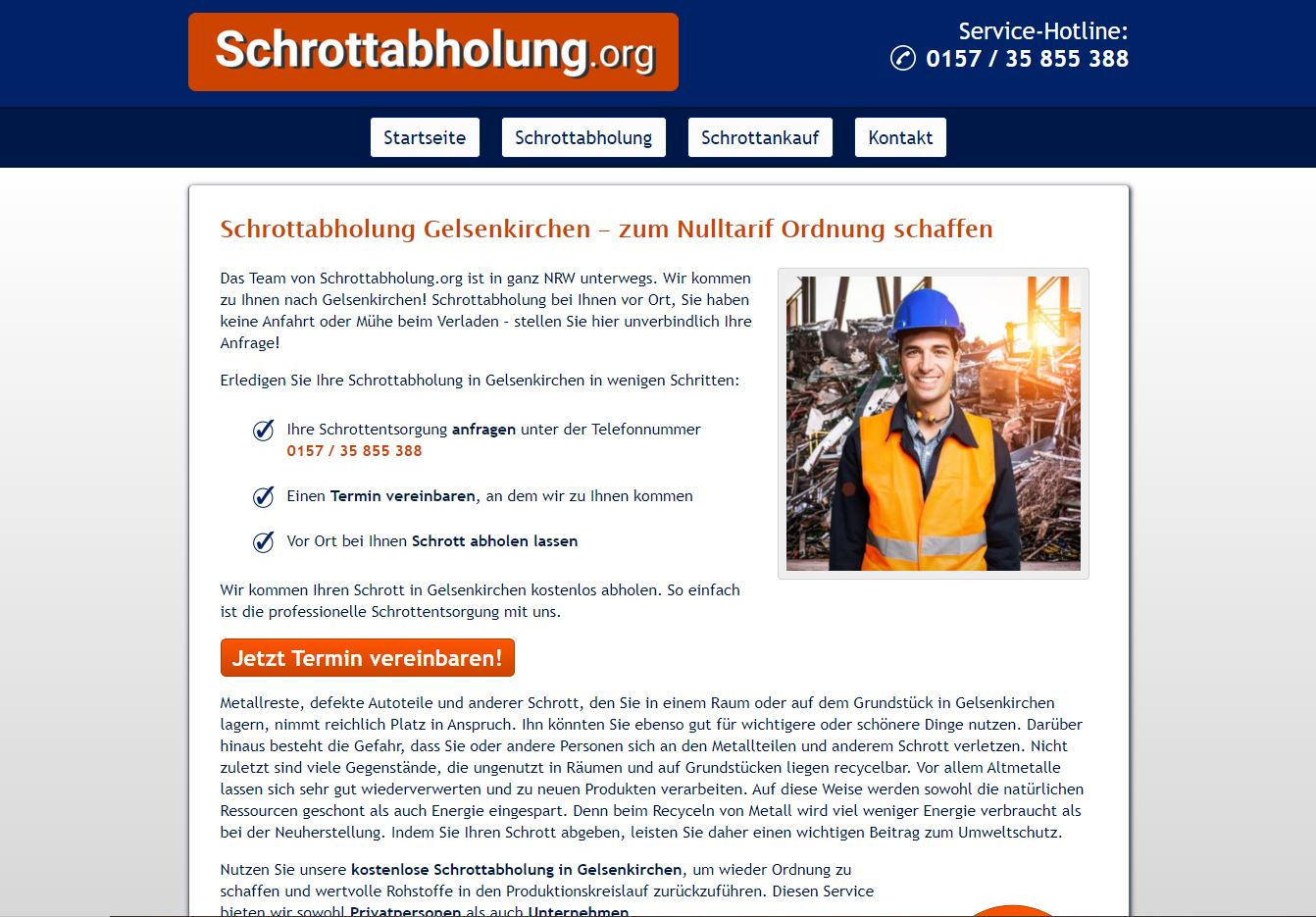 Mit Schrottabholung in Gelsenkirchen Mit dem Recycling zuführen