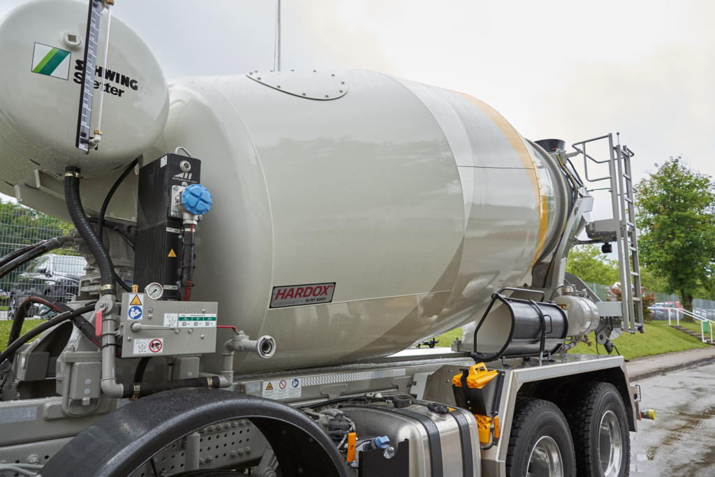 Stetter Fahrmischer - Mehr Nutzlast durch Hardox® Verschleißblech