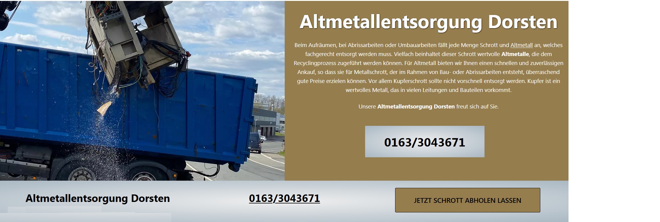 Schrottankauf Kerpen: Ihr mobiler Schrotthändler Wir entsorgen Schrott, Metall und Fahrzeuge,Kostenlos , Sofortige Barzahlung