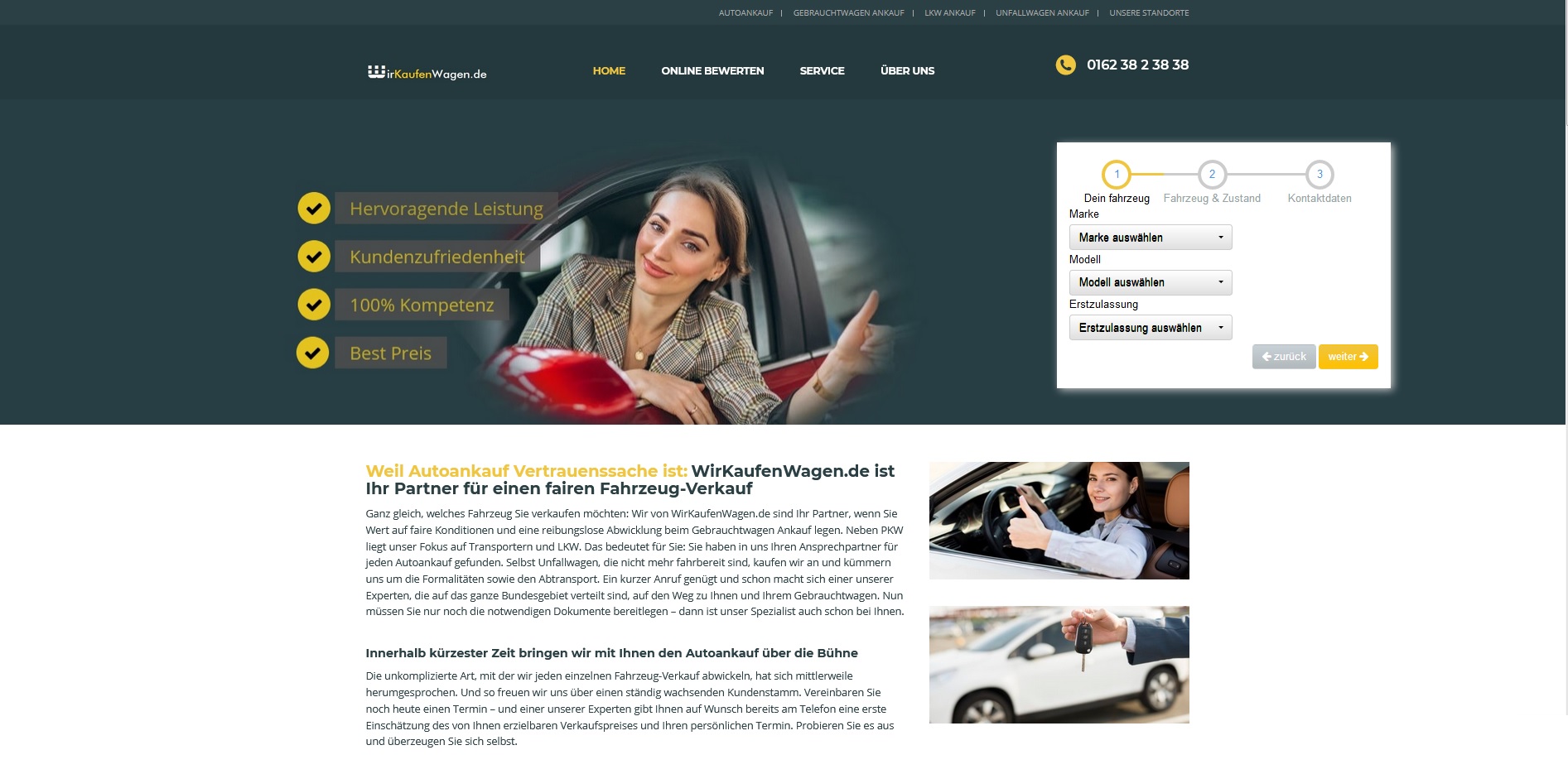Autoankauf Bergkamen - Der Autohändler für Kfz, Gebrauchtwagen oder Unfallwagen im Kreis Unna