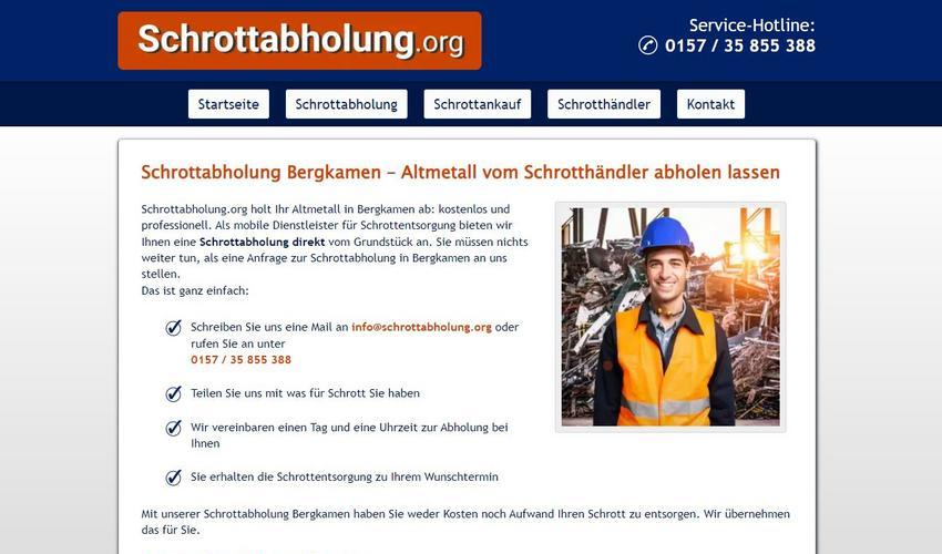 Die Schrottabholung in Bergkamen ist tätig in einem der ältesten Berufe der Menschheit