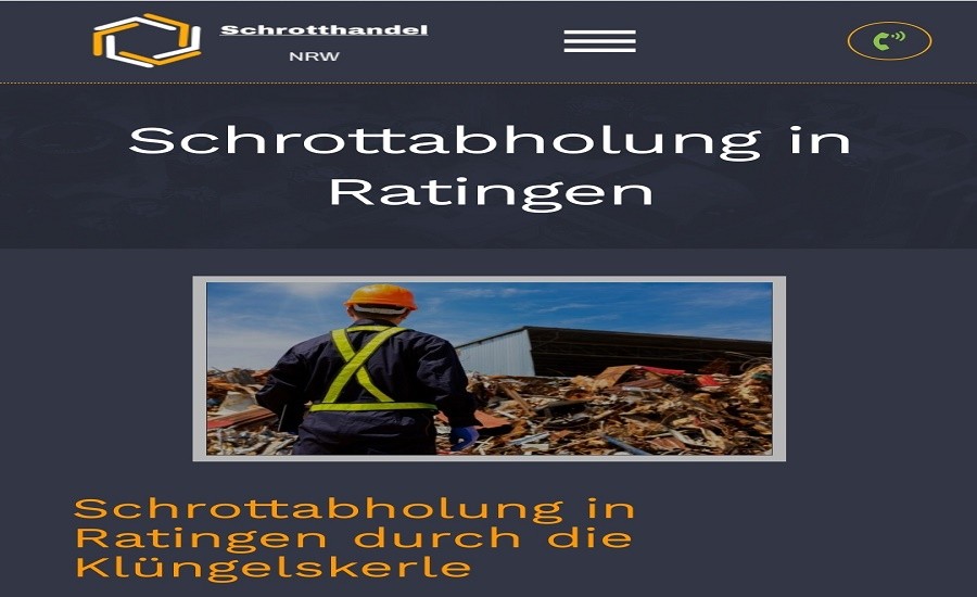 Schrottabholung Ratingen Entsorgung über einen professionellen Schrotthändler