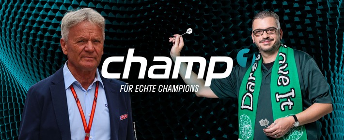 „Champ1“: Die neue Heimat für Darts und Formel 1 Prominente Gesichter: Marc Surer und Tomas „Shorty“ Seyler sind dabei!