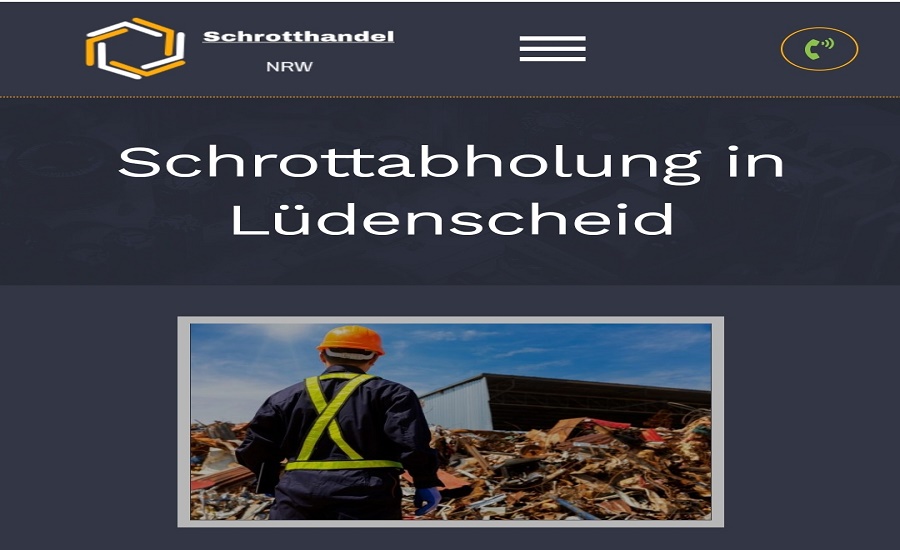 Schrottabholung Lüdenscheid und Umgebung professionelle Handel mit Schrott