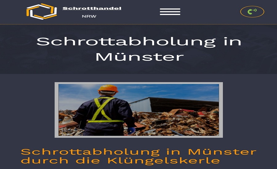 Schrottabholung Münster - Schnelle Hilfe beim Schrott und Altmetall Entsorgen