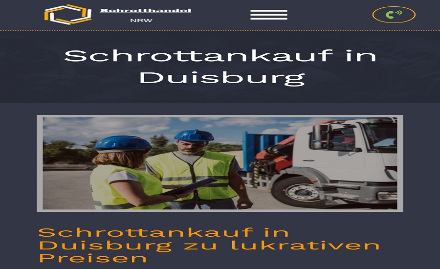 Der Schrottankauf Duisburg und Ruhrgebiet - faire Preise für Ihren Schrott und Altmetall