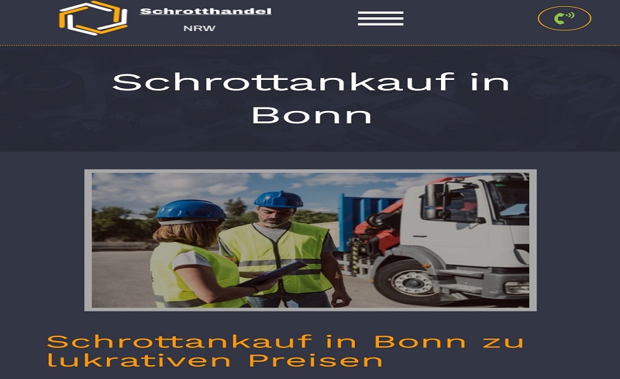 Schrottankauf Bonn zu guten Preisen – Direktauszahlung bei der Altmetallabholung!