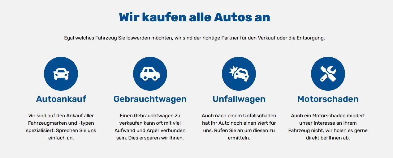 Setzen Sie auf die hohe Kompetenz und jahrelange Erfahrung des Auto-Ankauf-24.de