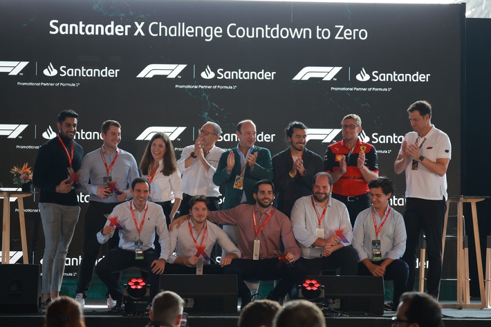 Santander und die Formel 1® geben die Gewinner der Santander X Global Challenge "Countdown to Zero" bekannt