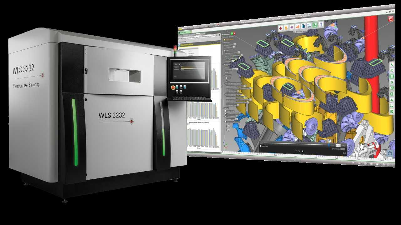 System für SLS 3D-Druck hochwertiger Kunststoffteile