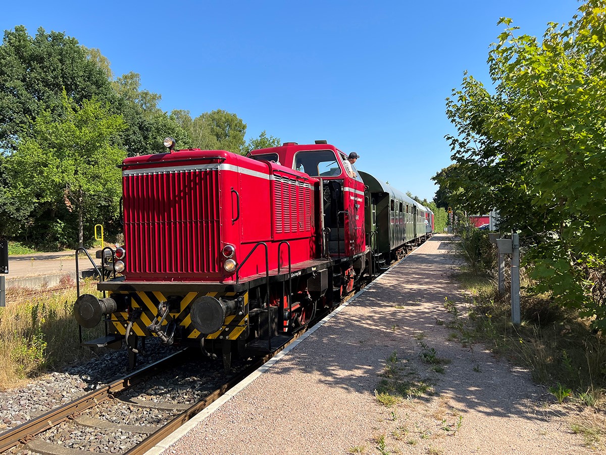 Erleben Sie eine nostalgische Reise ins Lilaland der Lüneburger Heide mit dem Oldtimer-Zug - Ein unvergessliches Abenteuer