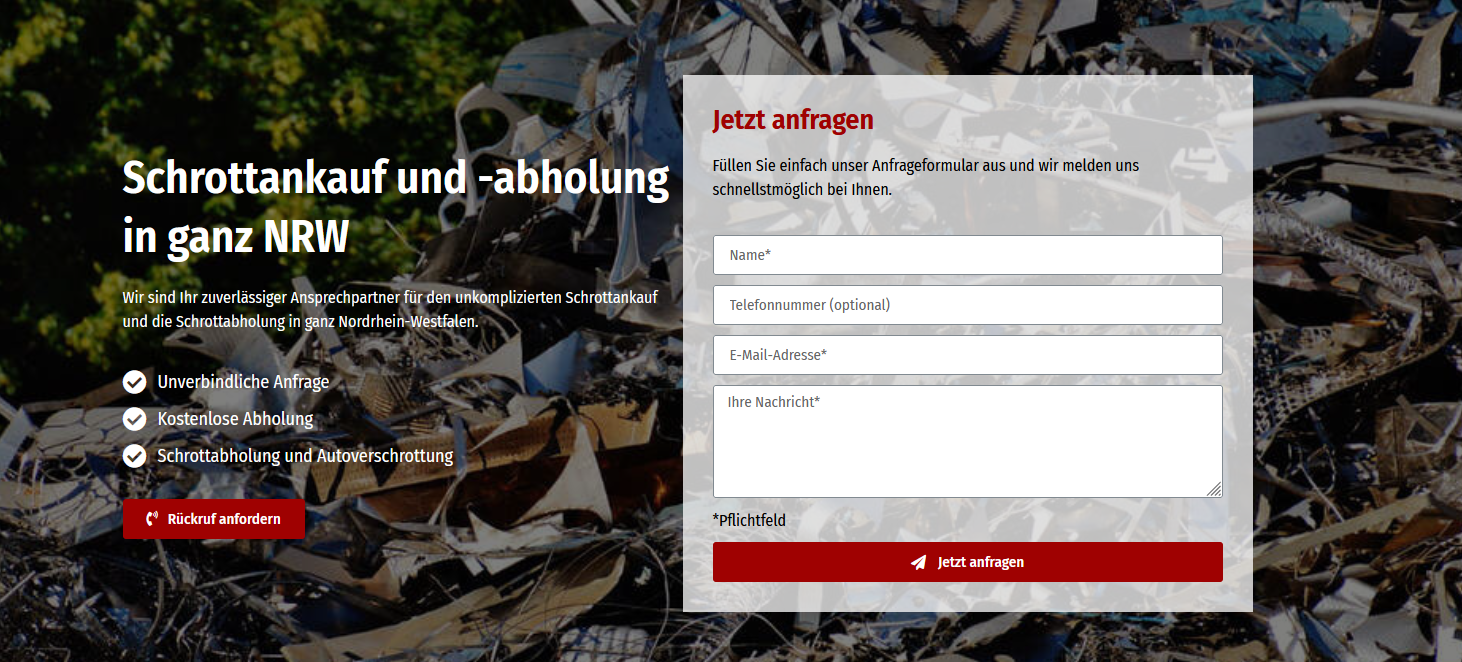 Schrottabholung Mönchengladbach – Ihr zuverlässiger Partner für Schrottentsorgung und -recycling