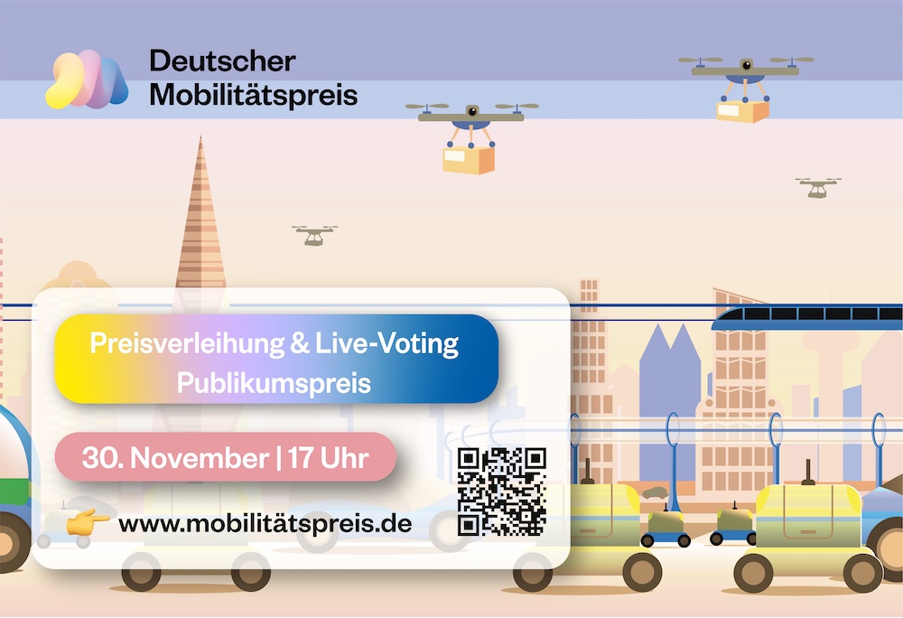 Deutscher Mobilitätspreis 2023: Top-Projekte im Blickpunkt